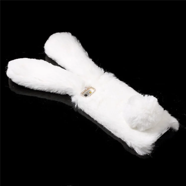 Rabbit Bunny Soft Furry Fur TPU Cover Case for iPhone 6s 6 4.7 inch - White