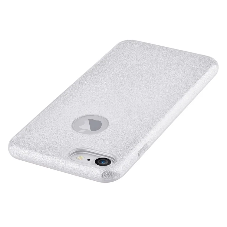 VOUNI Glitter Paper PC TPU Hybrid Case for iPhone 8/7 4.7 inch - Silver