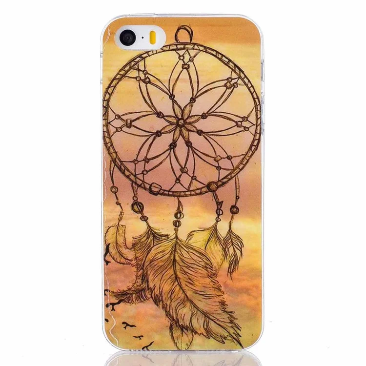Soft IMD TPU Phone Case for iPhone SE/5s/5 - Dream Catcher
