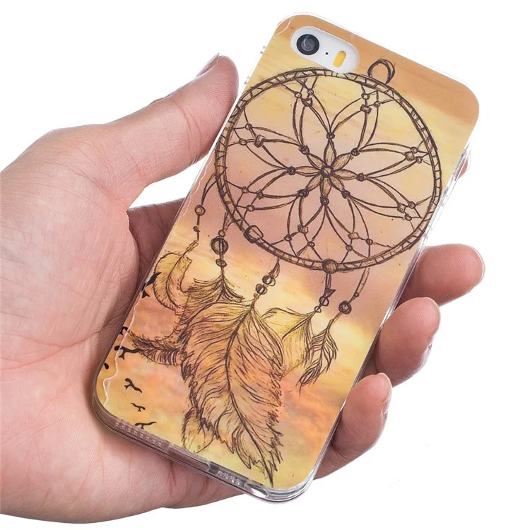 Soft IMD TPU Phone Case for iPhone SE/5s/5 - Dream Catcher