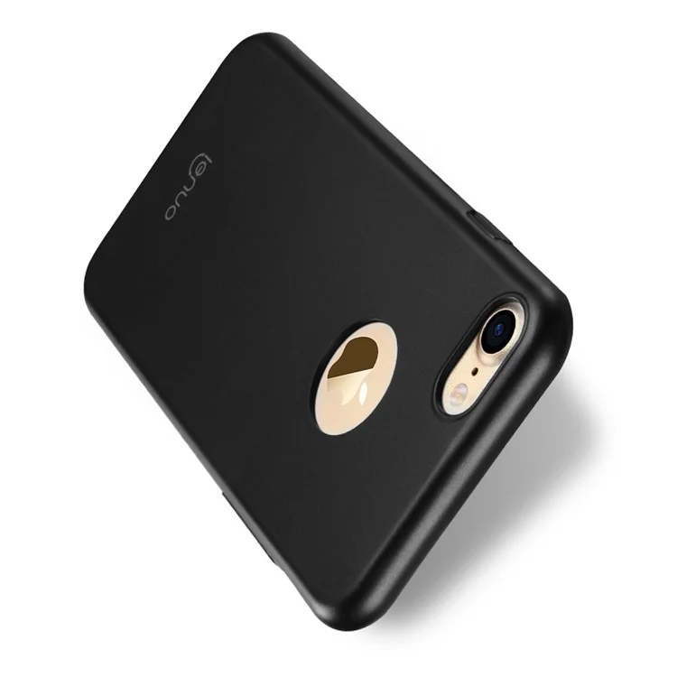 LENUO 0.9mm Rubberized PC Hard Case for iPhone 7 4.7 Inch - Black