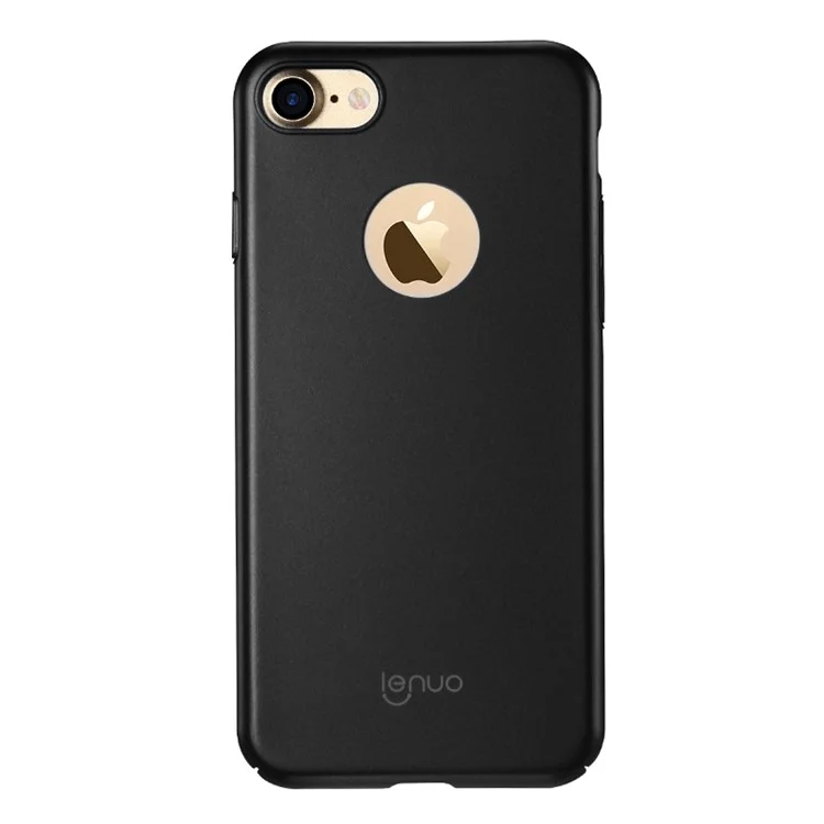 LENUO 0.9mm Rubberized PC Hard Case for iPhone 7 4.7 Inch - Black