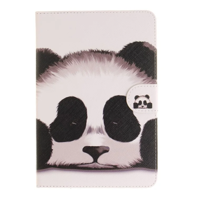 Pattern Printing Smart Leather Wallet Case for iPad Air - Panda