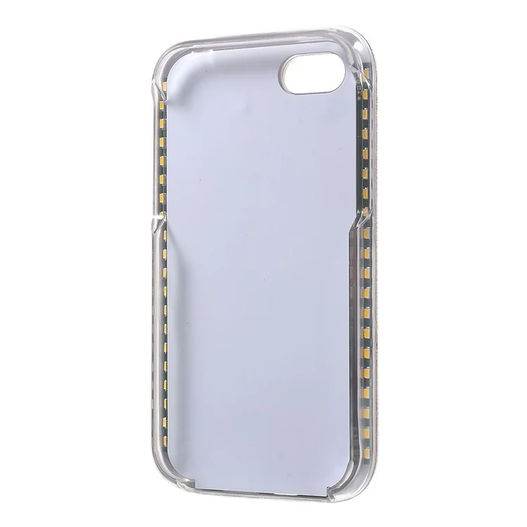 LED Night  Light Luminous Selfie Hard Phone Cover for iPhone SE 2nd Gen (2020)/8/7 4.7 - Gold