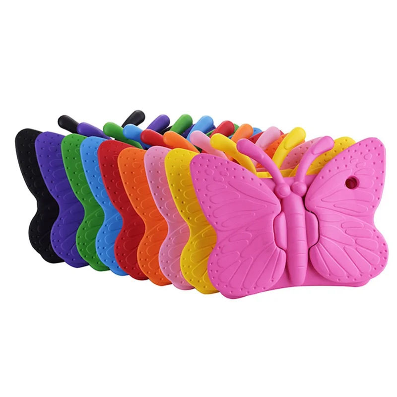 3D Butterfly Kids Shockproof EVA Kickstand Phone Case Phone Cover for iPad Pro 9.7 / Air 2 / Air - Pink