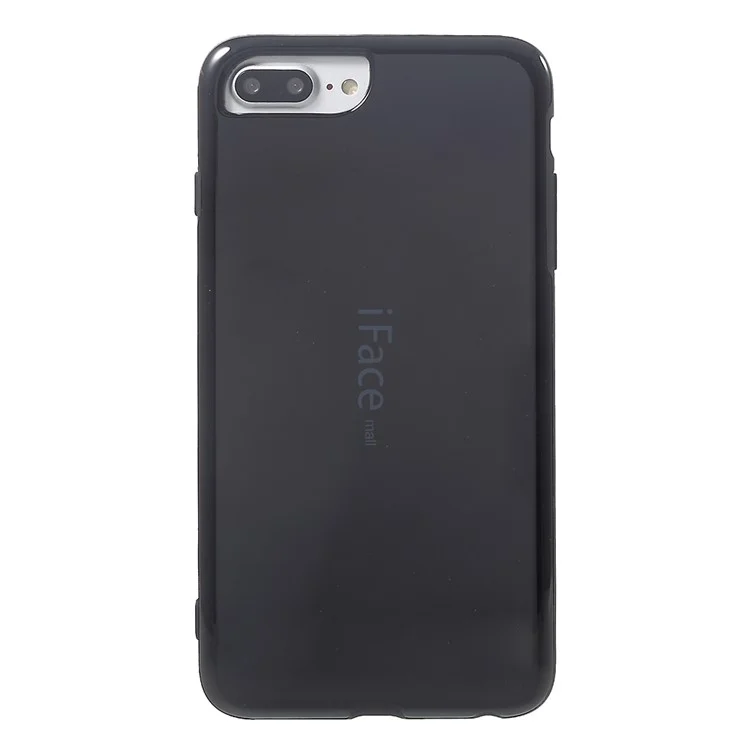 IFACE MALL Glossy Hybrid PC + TPU Phone Case for iPhone 7 Plus/6s Plus/6 Plus/8 Plus - Black