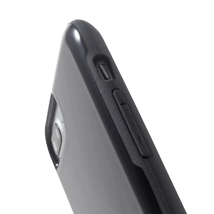 IFACE MALL Glossy Hybrid PC + TPU Phone Case for iPhone 7 Plus/6s Plus/6 Plus/8 Plus - Black