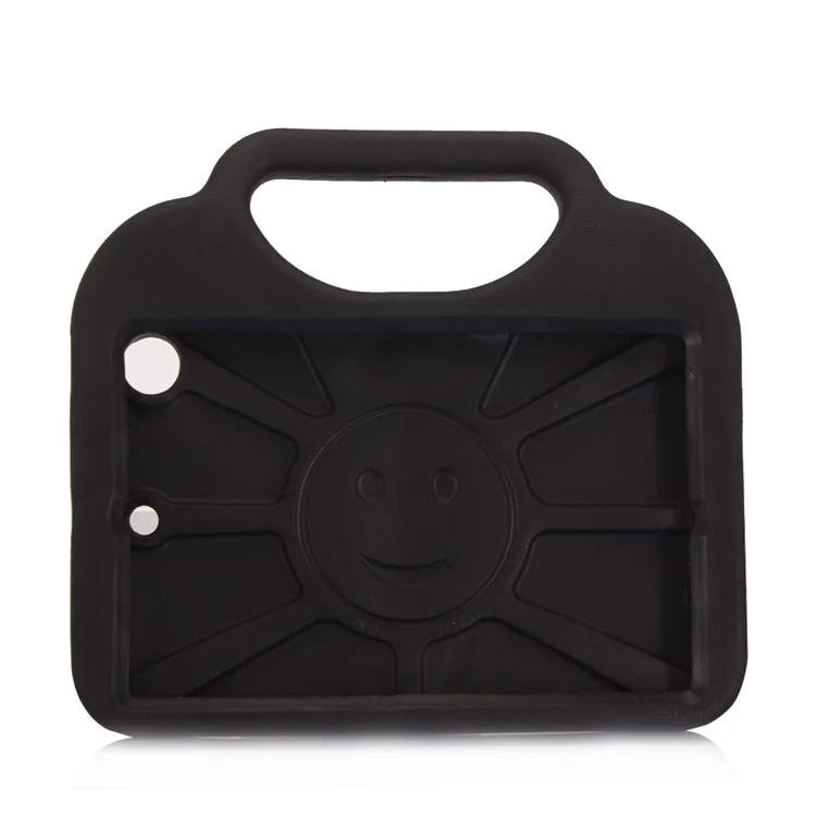 3D Shirt Tie EVA Shockproof Handle Case with Kickstand for iPad mini 4/3/2/1 - Black