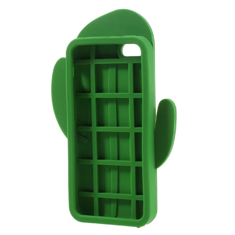 Vivid 3D Green Prickly Pear Cactus Silicone Phone Case for Apple iPhone SE 5s 5