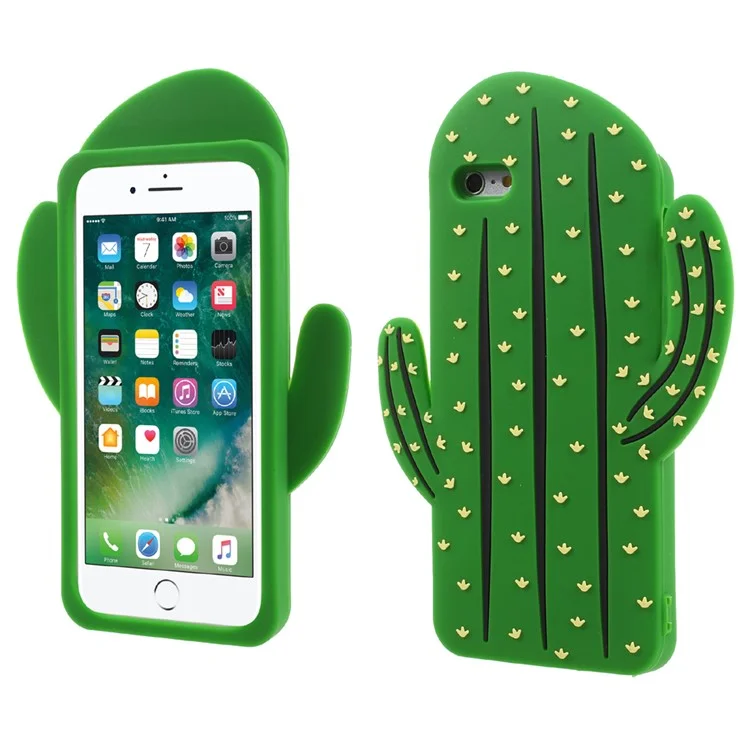 Vivid 3D Prickly Pear Cactus Soft Silicone Case for iPhone 6s Plus / 6 Plus 5.5 inch