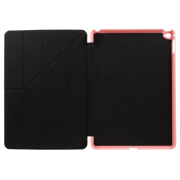 Folio Leather Origami Stand Cover for iPad Air 2 - Pink