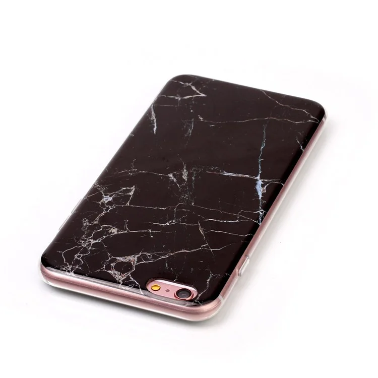 Marble Texture IMD Soft TPU Case for iPhone 6s Plus / 6 Plus - Black
