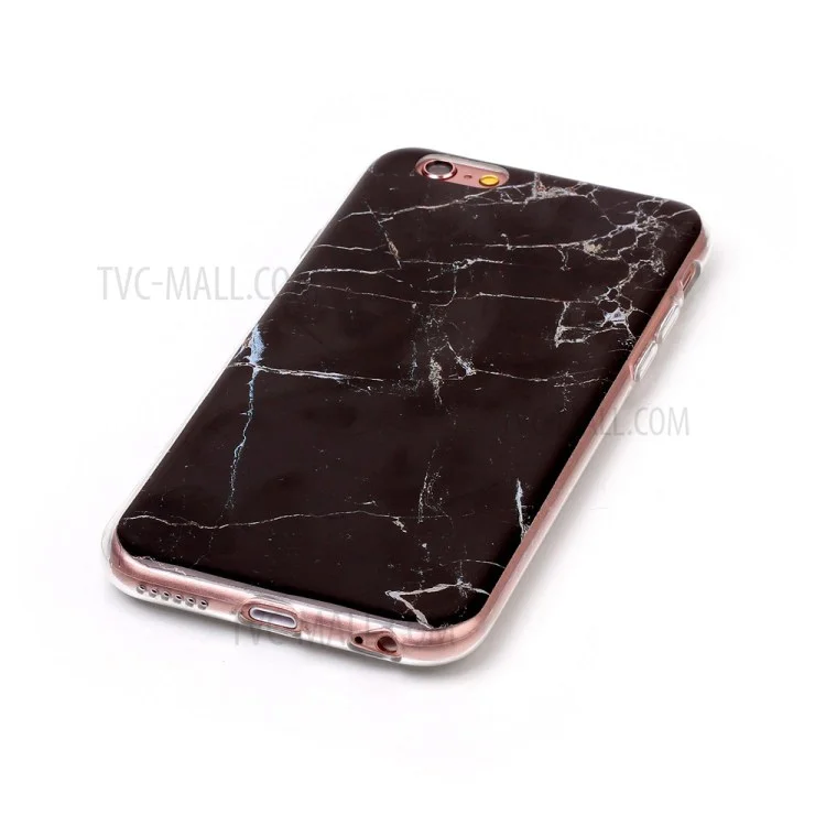 Marble Pattern IMD TPU Phone Case for iPhone 6s/6 4.7-inch - Black
