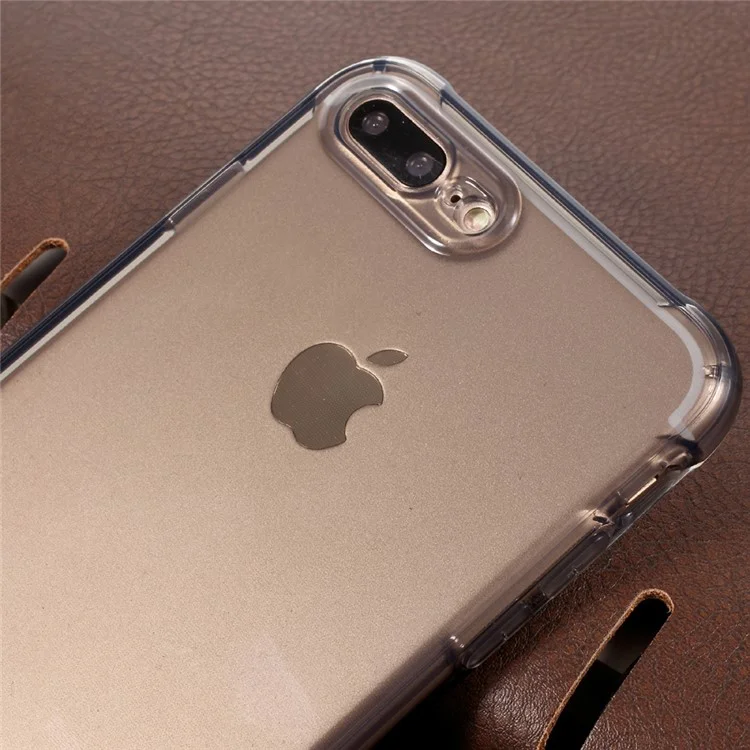 Second Generation Drop-proof Clear TPU Phone Case for iPhone 8 Plus / 7 Plus 5.5 inch - Grey