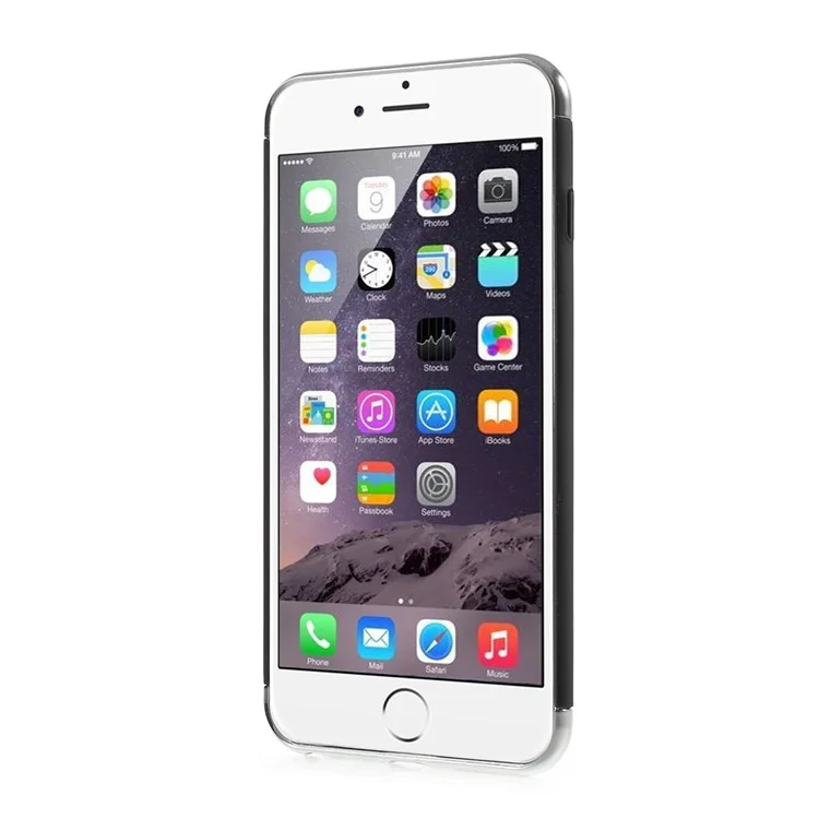 FSHANG Finger Ring Kickstand Hard Phone Case for iPhone 6s Plus / 6 Plus - Black
