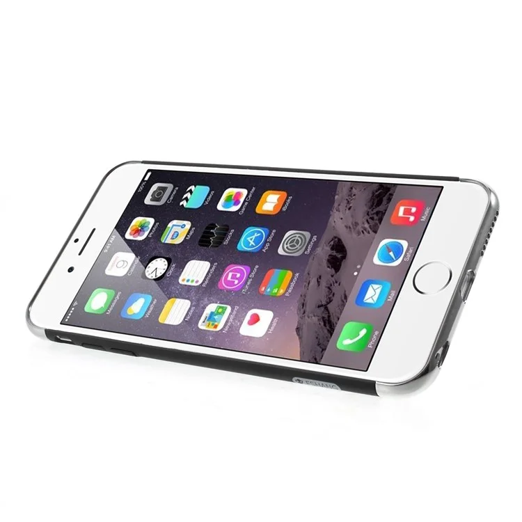 FSHANG Finger Ring Kickstand Hard Phone Case for iPhone 6s Plus / 6 Plus - Black