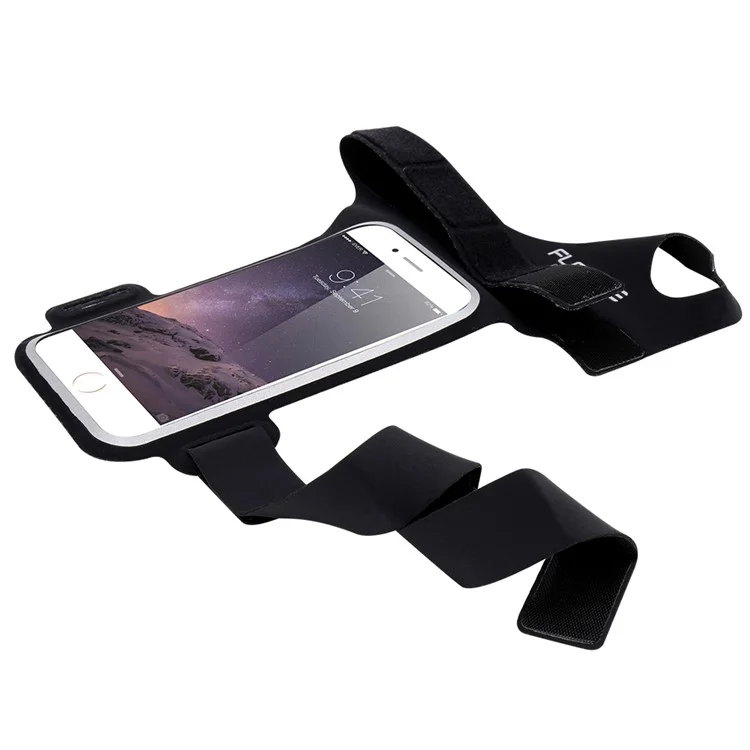 FLOVEME Fitness Exercise Arm Band Pouch Holder for iPhone 7 / 6s / 6 4.7 inch with Thumb-Closure - Black