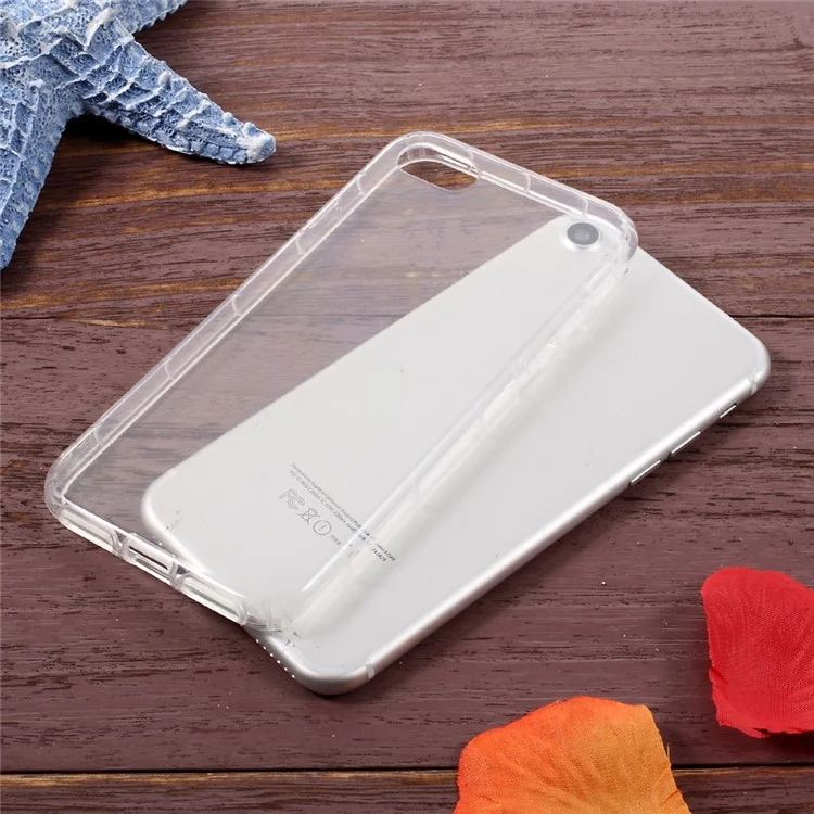 Drop-Proof Crystal Clear TPU Mobile Phone Accessory Casing for iPhone 8 / iPhone 7