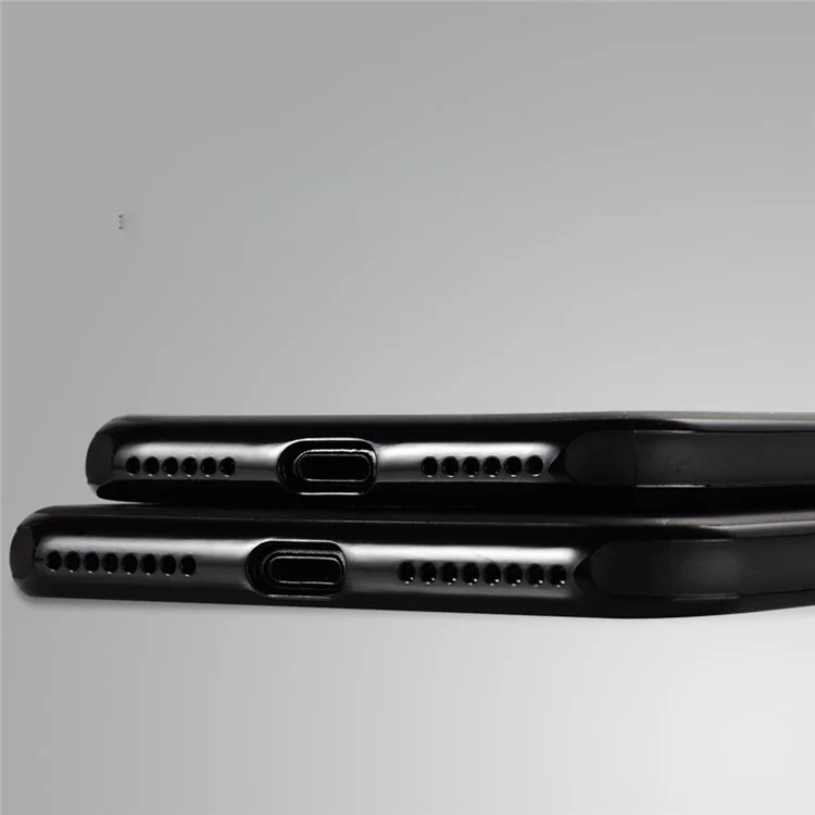 SULADA Phone Accessory TPU Mobile Case for iPhone 7 Plus Built-in Magnetic Holder Metal Sheet - Black