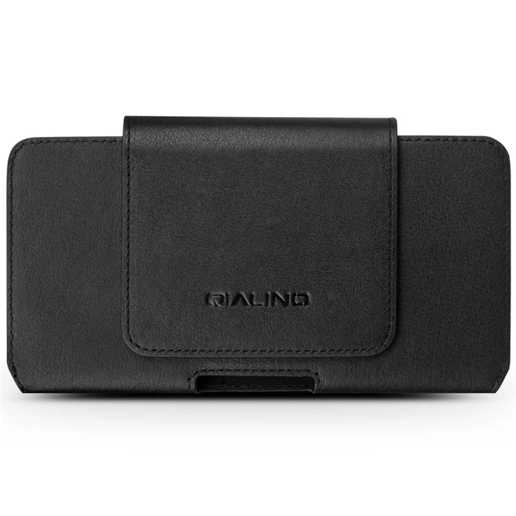 Qialino Véritable Étui en Cuir en Cuir de Vache Pour Iphone 7 Plus, Taille: 16 x 9 x 1,4 cm - le Noir