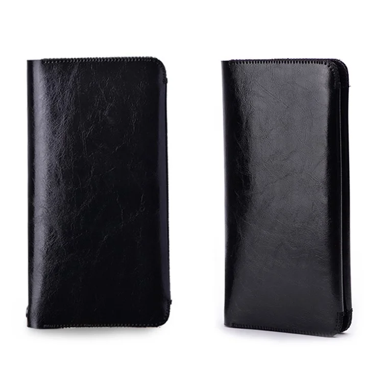 SOYAN Crazy Horse Leather Wallet Pouch for iPhone 7 / 7 Plus / 6s / 6, Size: 18.8 x 10cm - Black