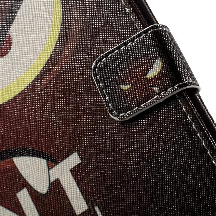 Double Sides Pattern Printing Leather Wallet Stand Case for iPad 4/3/2 - Do Not Touch My Phone