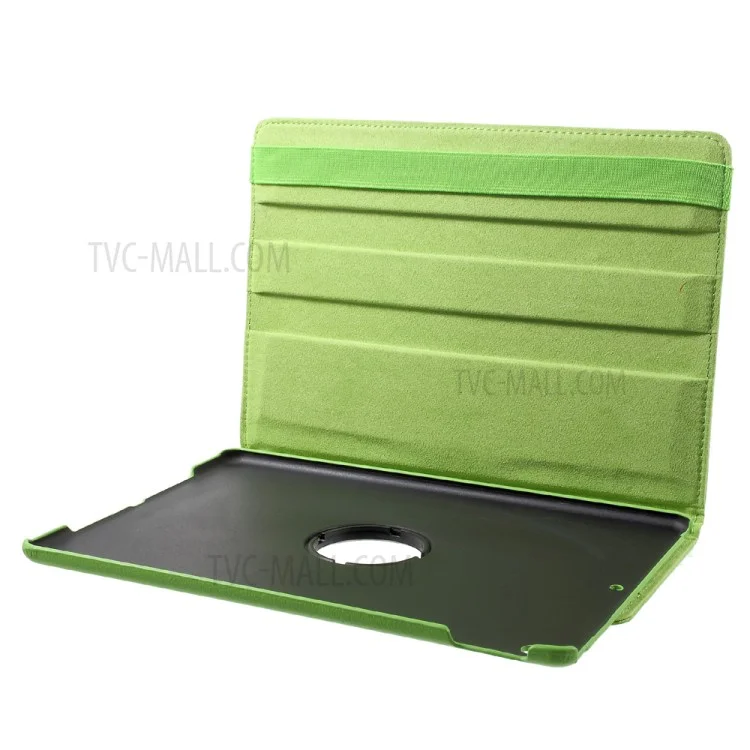 Litchi Grain 360 Swivel Stand Leather Tablet Cover for iPad Pro 10.5-inch (2017) - Green