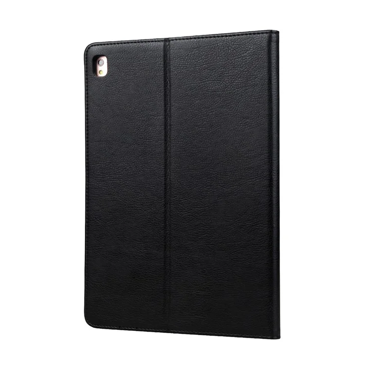 CMAI2 Leather Flip Cover Case with Photo/Card Slots for iPad Air 2 - Black