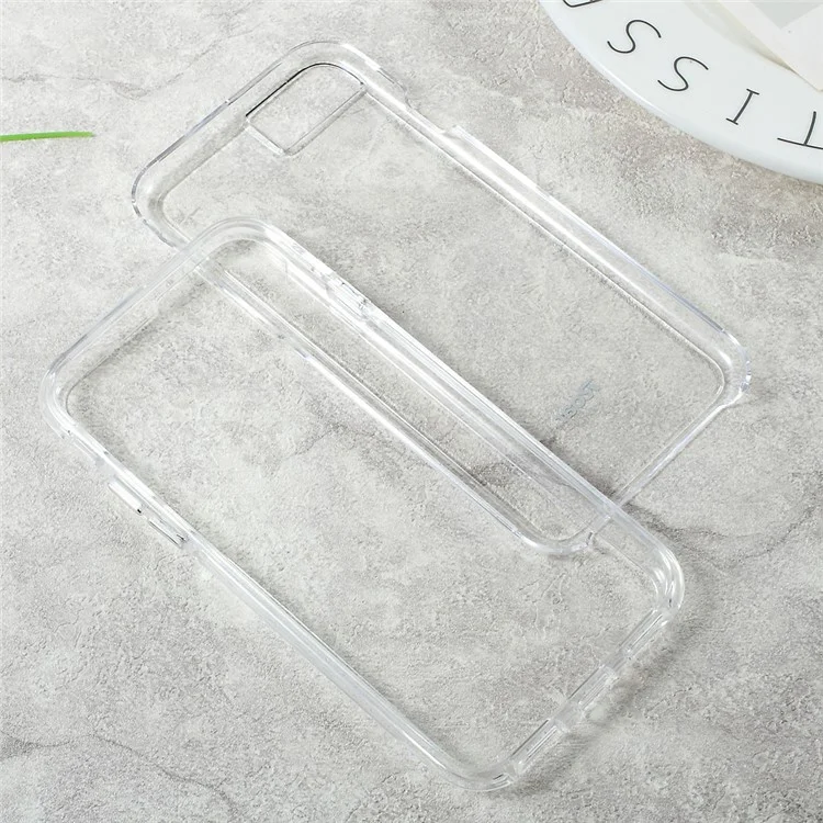 ROAR KOREA Bright Clear TPU Bumper + PC Back Hybrid Shell for iPhone 8 / iPhone 7 4.7 inch - Transparent