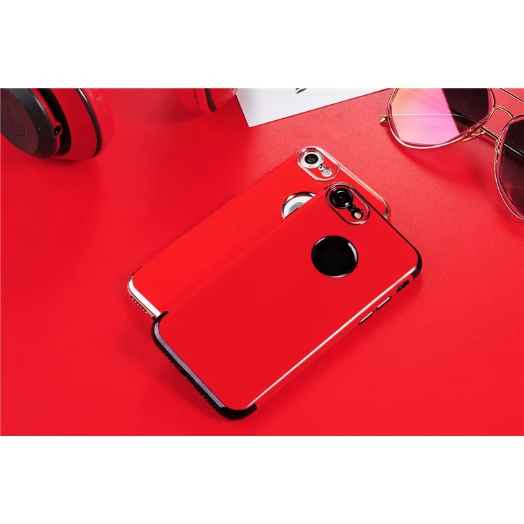 SULADA Electroplated Fluorescent Red TPU Back Case for iPhone 8 / 7 4.7 inch - Blue