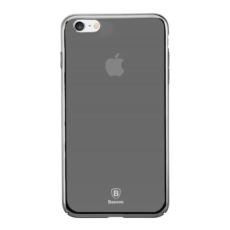 BASEUS Glass Case Gradual Changing Color PC Hard Casing for iPhone 6s Plus / 6 Plus 5.5 inch - Mirror Black