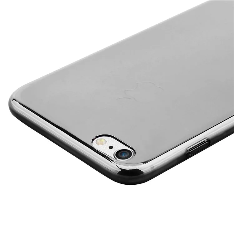BASEUS Glass Case Gradual Changing Color PC Hard Casing for iPhone 6s Plus / 6 Plus 5.5 inch - Mirror Black
