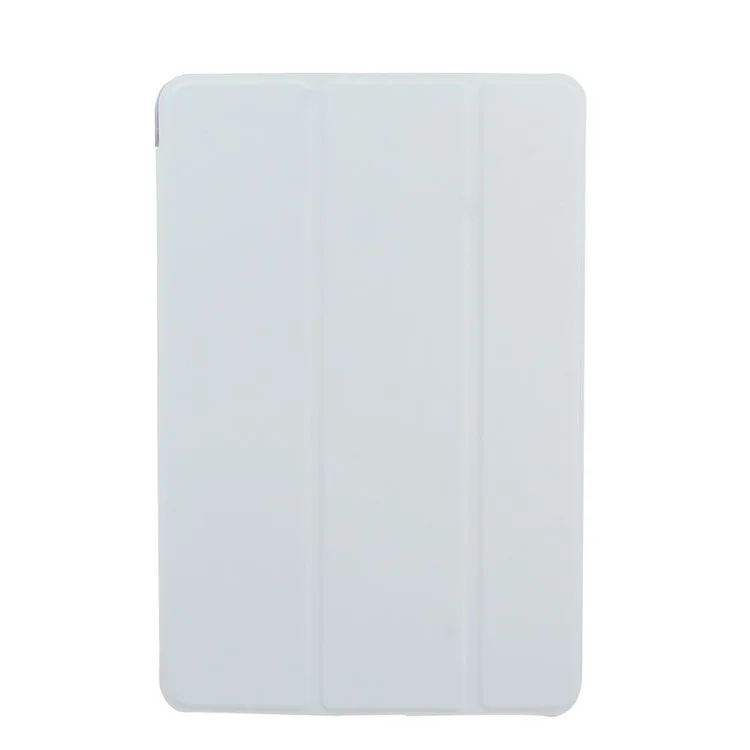 Smooth Surface Tri-fold Smart Leather Stand Shell Case for iPad 9.7 (2018) / 9.7 (2017) - Light Grey