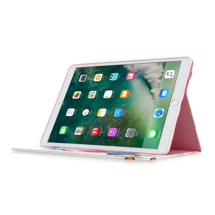 Modèle D'impression PU en Cuir PU Couvercle de Support Pour Ipad Air 10.5 (2019) / Pro 10.5-pouces (2017) - Pétales Colorés