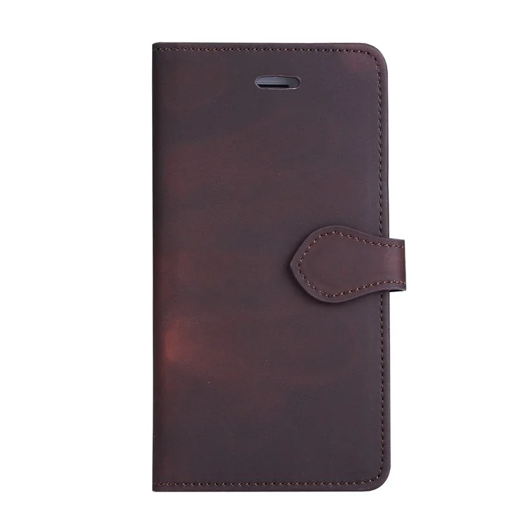Thermal Induction Fluorescent Color Changing Wallet Leather Magnetic Case for iPhone 6s / 6 4.7 Inch - Black
