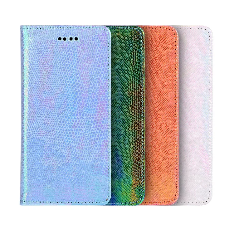 Fancy Snake Texture Card Holder Leather Protective Phone Case for iPhone 8 / 7 4.7 inch - Pink