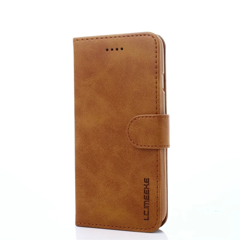 LC.IMEEKE Clasp Closure PU Leather Case Folio Stand Flip