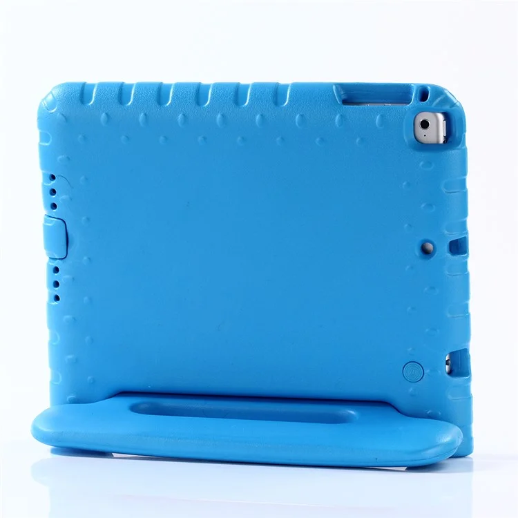 For iPad 9.7-inch (2017)/iPad 9.7-inch (2018)/iPad Air (2013)/iPad Air 2 Shockproof Kids Friendly EVA Tablet Protection Case with Handle Stand - Blue