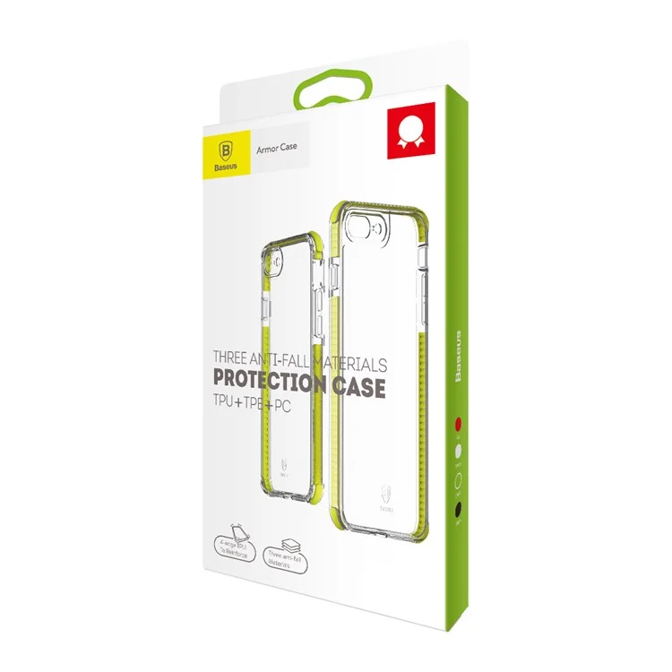 BASEUS Armor Protection Hybrid Mobile Phone Shell (PC+TPU+TPE) for iPhone 8 Plus / 7 Plus 5.5 inch - Green