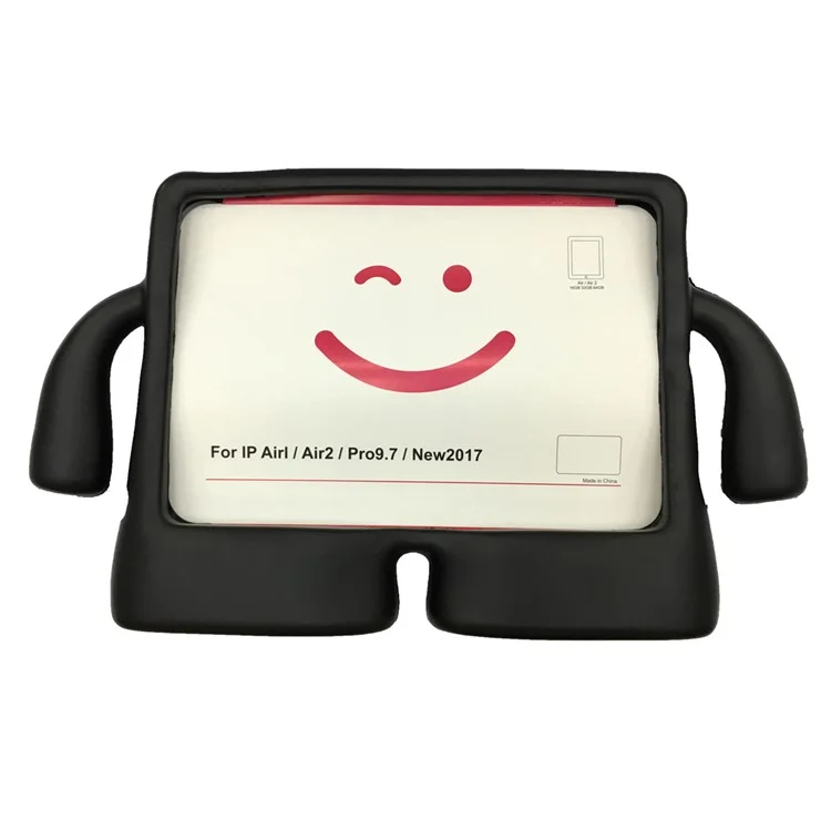 3D Cute Cartoon Kids Shockproof EVA Stand Case for iPad 9.7 (2018) / 9.7 (2017) / Air 2 / Air - Black