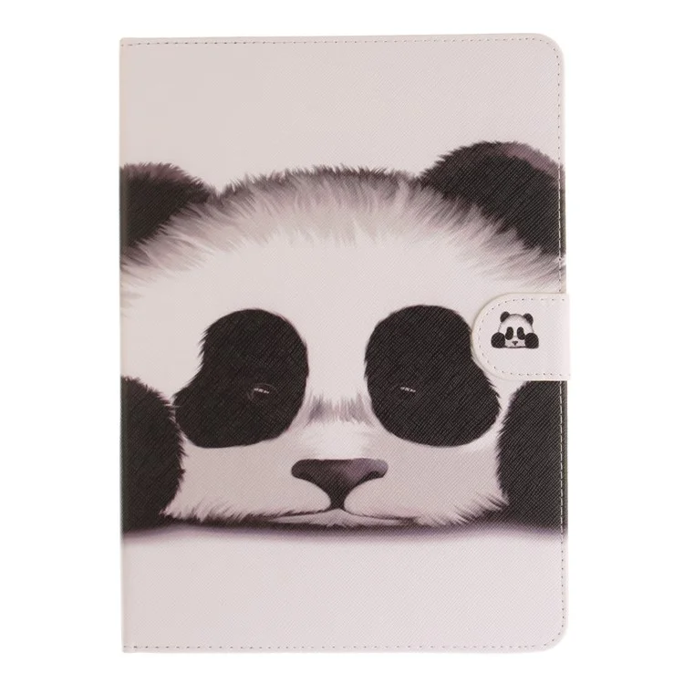 Pattern Printing Wallet Leather Smart Case for iPad 9.7 (2018) / 9.7 (2017) - Panda