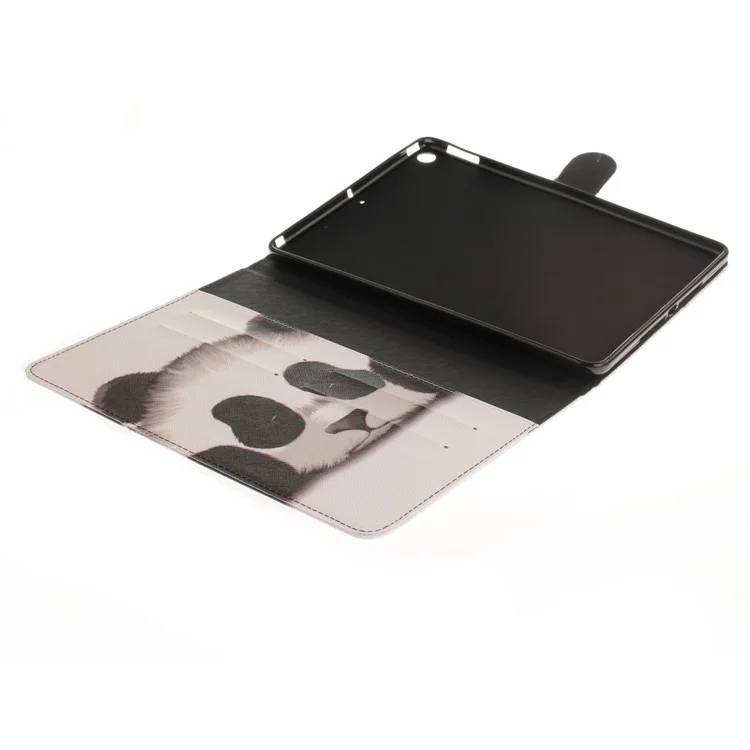 Pattern Printing Wallet Leather Smart Case for iPad 9.7 (2018) / 9.7 (2017) - Panda