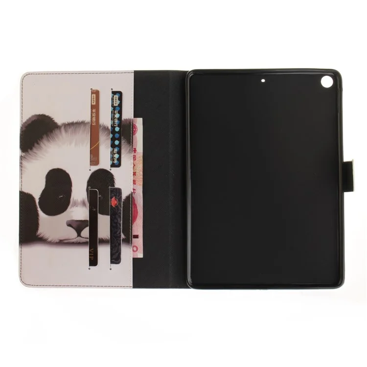 Pattern Printing Wallet Leather Smart Case for iPad 9.7 (2018) / 9.7 (2017) - Panda
