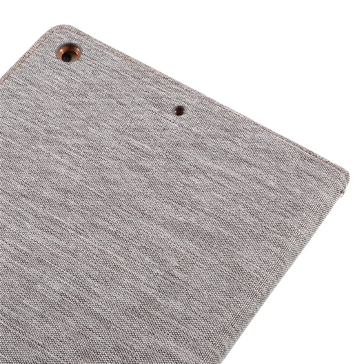 MERCURY GOOSPERY Canvas Leather Wallet Case Stand for iPad 9.7 (2018) / 9.7 (2017) - Grey
