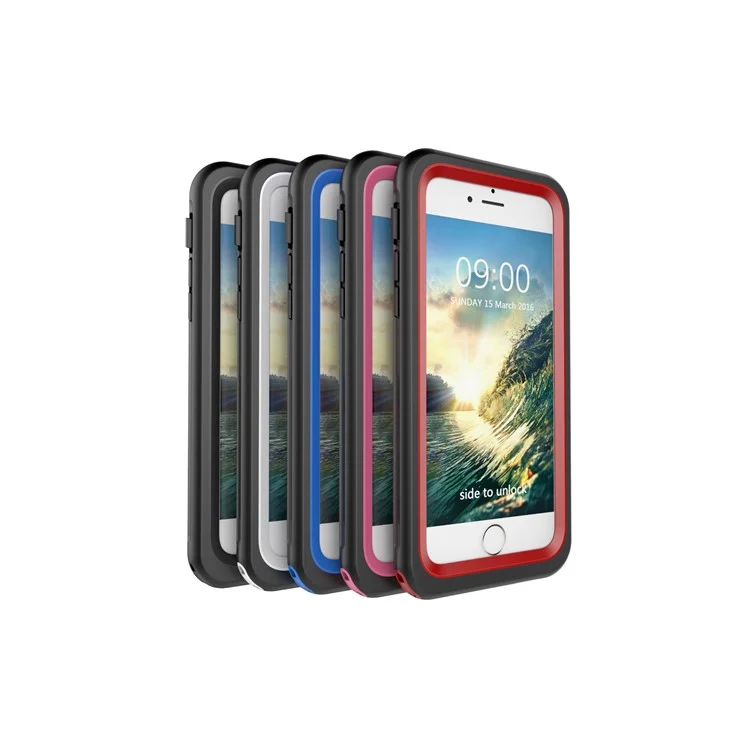 3-Meter Underwater Waterproof PC+TPU Cover for iPhone 7 with Responsive Buttons - Black