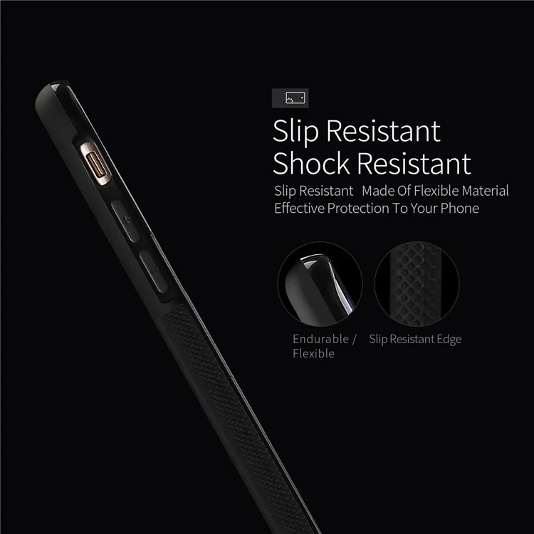 DUX DUCIS Pocard Series Card Slot PU Leather Skin TPU Back Cover for iPhone 8 Plus / 7 Plus 5.5 inch - Black