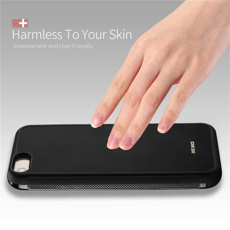 DUX DUCIS Pocard Series PU Leather Coated TPU Back Case for iPhone SE/5S/5 - Black