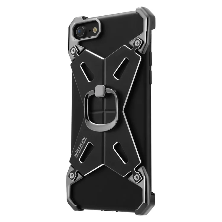 NILLKIN Barde II Metal Case with Ring Holder for iPhone 8 / 7 4.7 inch - Black