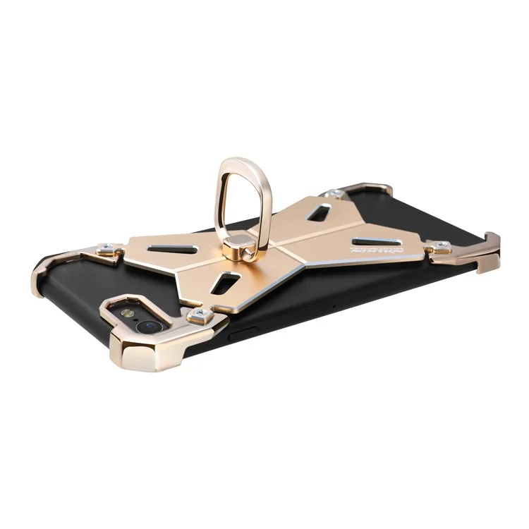 NILLKIN Barde II Metal Phone Case with Ring Holder for iPhone 8 / 7 4.7 inch - Gold
