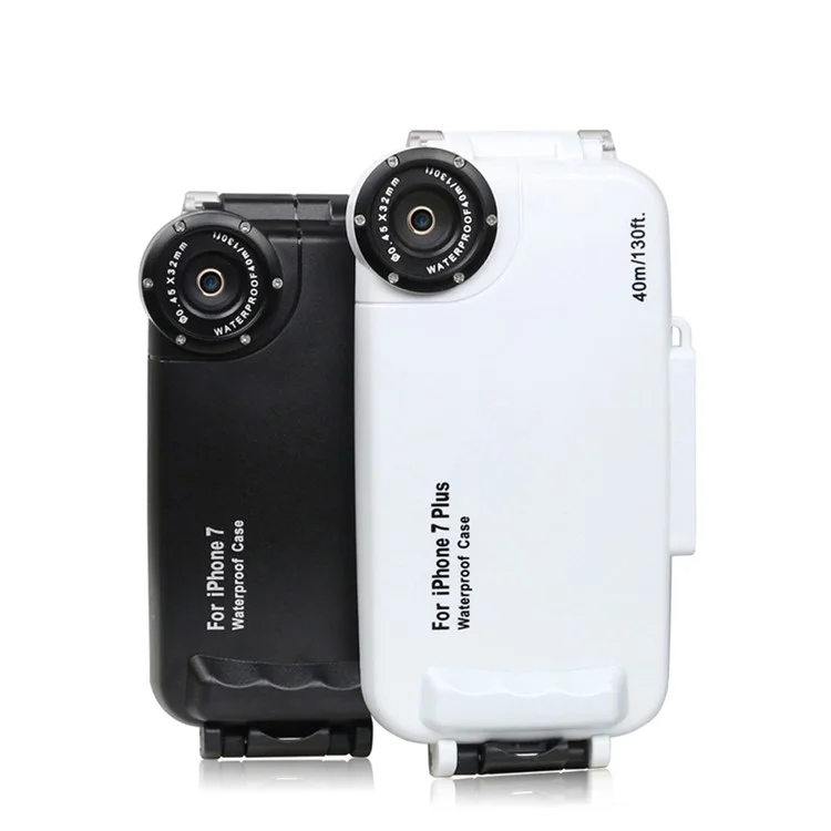 MEIKON IPX8 40m/130ft Underwater Diving Waterproof Case for iPhone 7 Plus 5.5 inch - White